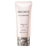 DECORTÉ UV Comfort Tone Up CC - UV Comfort Tone Up CC / SPF50+ / PA++++ / 10 Lavender Rose / 30mL / Aromatic Green Tea Scent - 30ml product bottle on white background