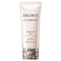 DECORTÉ UV Comfort Tone Up CC - UV Comfort Tone Up CC / SPF50+ / PA++++ / 02 beige / 30mL / Aromatic Green Tea Scent - 30ml product bottle on white background
