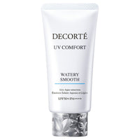 DECORTÉ UV Comfort Watery Smooth - UV Comfort Watery Smooth / SPF50+ / PA++++ / 50mL / Aromatic Green Tea Scent - 50ml product packaging