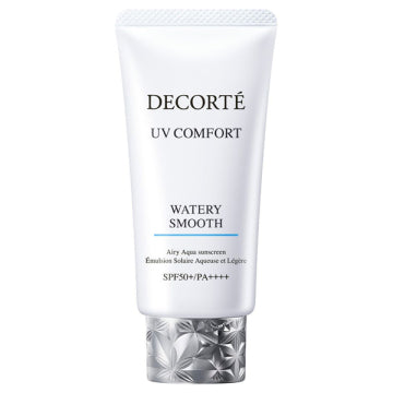 DECORTÉ UV Comfort Watery Smooth - UV Comfort Watery Smooth / SPF50+ / PA++++ / 50mL / Aromatic Green Tea Scent - 50ml product packaging