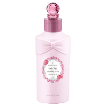 JILL STUART Strawberry & Tea Body Milk Nourishing Hydration White Background