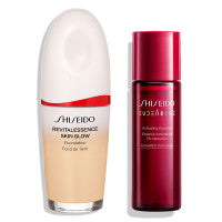 SHISEIDO Base Makeup Kit (Essence Skin Glow Foundation (140)) - Base Makeup Kit (Essence Skin Glow Foundation (140)) / SPF30 / PA+++ / 140 Porcelain / 30mL, 30mL - 30ml product bottle on white background