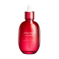 SHISEIDO Energizing Oil Revitalizing Skincare Product Green Floral Background