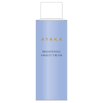 綾花 Brightening Amulet Cream Moisturizing Formula White Floral Background