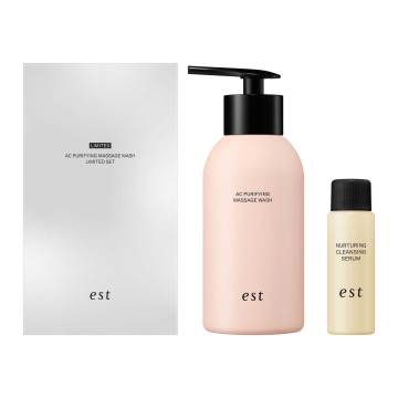 est AC Purify Massage Wash Set - AC Purify Massage Wash Limited Set a / Limited Edition / 170g, 30ml product packaging