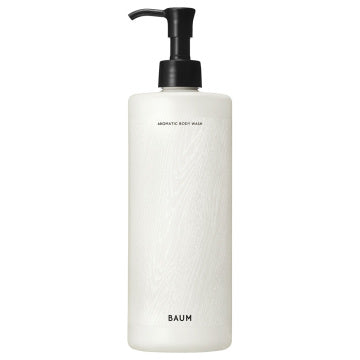 BAUM Aromatic Body Wash product packaging on clean white background