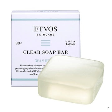 ETVOS Ceramide Skincare Clear Soap Bar Gentle Cleansing Visual White Background