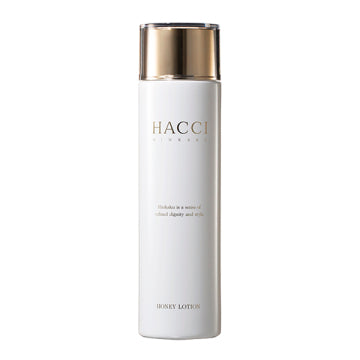 HACCI Honey Lotion Nourishing Hydration Bottle on White